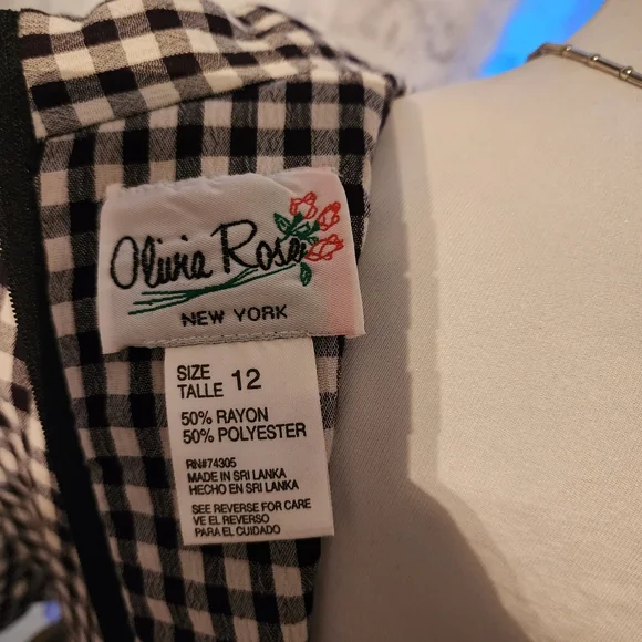 Olivia Rose Vintage 90’s Classic Black & White Dress - Picture 4 of 6